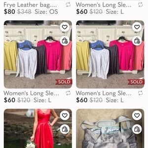 Women's Long Sleeve Tops - Assorted Colors